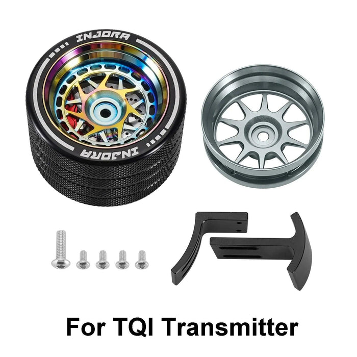 Volant INJORA pour émetteur TQI DX3 NB4 4PV 7PX 10PX (Aluminium)