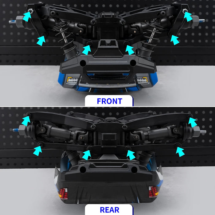Hinge-pin Kit for Traxxas Mini Maxx 2S 1/16 (Staal)