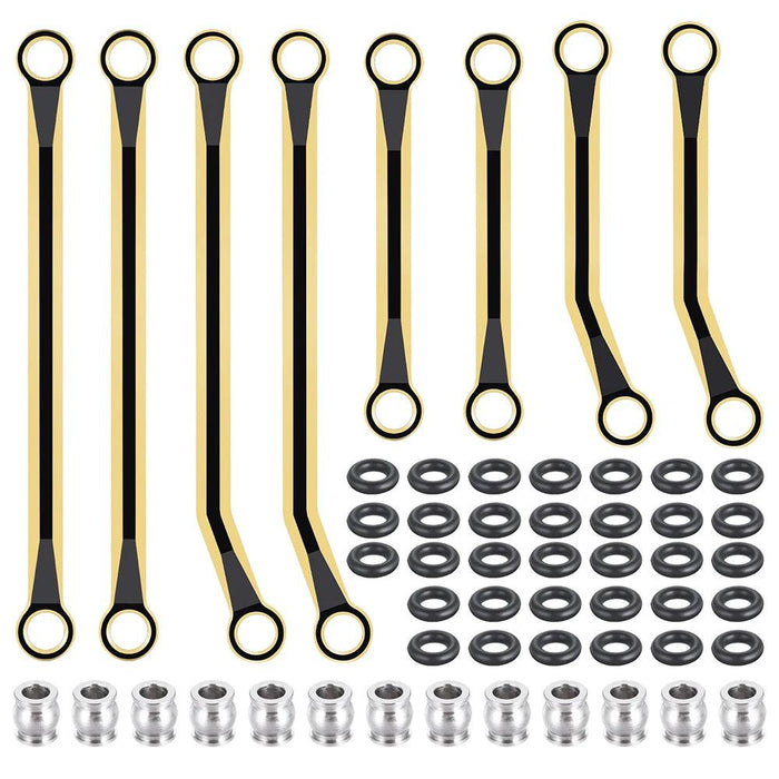8PCS Heightened Linkage Set for Traxxas TRX-4M Bronco Defender 1/18 (Brass)