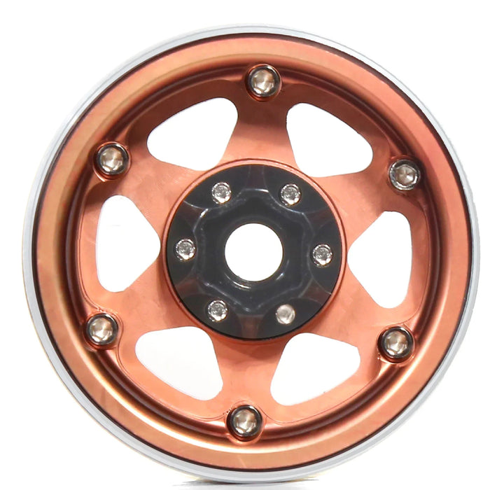 4PCS 1.9" 56x23mm 1/10 Crawler Beadlock Wheels (Metal)