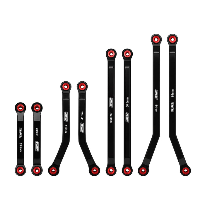 INJORA Ensemble de 4 liens à haute garde au sol pour Axial SCX24 GX470 1/24 (Aluminium)