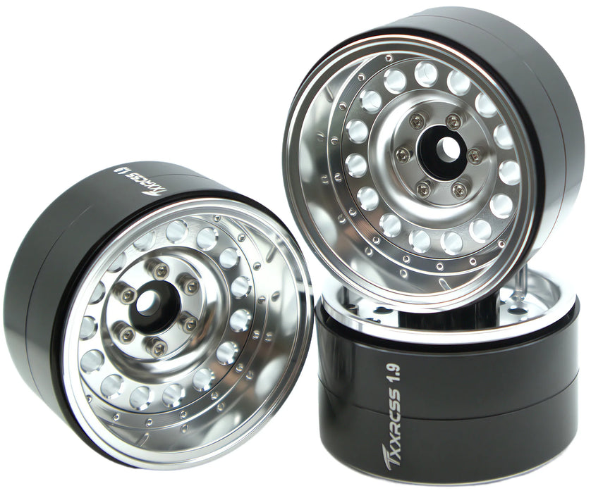 TxxRcss 4PCS 1.9" 55.5x31mm Beadlock Wheel Rims 1/10 (Alu)