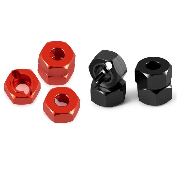 4PCS Wheel Hex Hub Adapters for HPI Venture HILUX 1/18 (Aluminium)