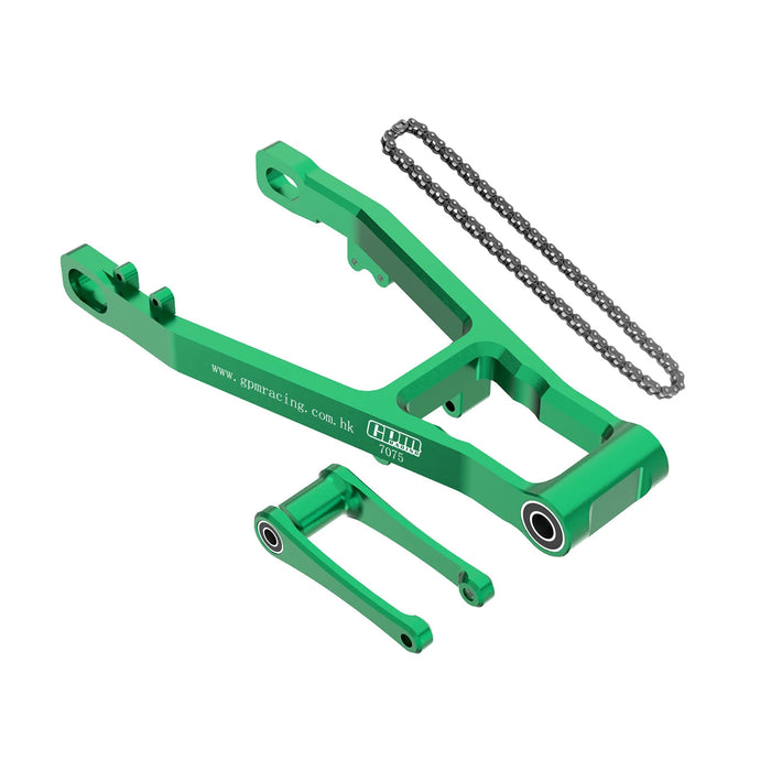 GPM Extend Swing Arm (+30mm) +Pull Rod+Chain for LOSI Promoto MX SM 1/4 (Alu)