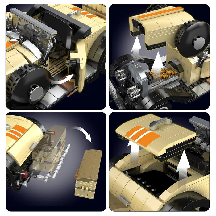 Mould King 10115 Phantom Vintage Car Model (897 Stukken)