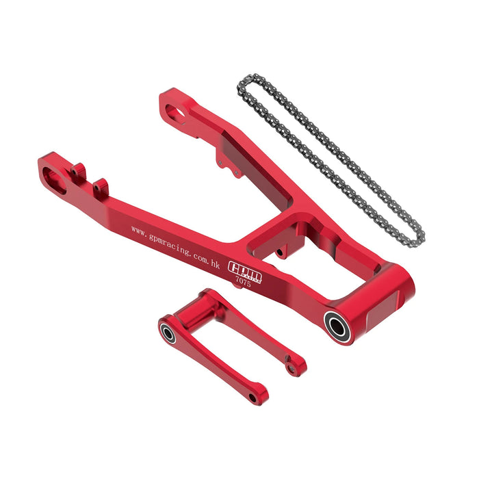GPM Extend Swing Arm (+30mm) +Pull Rod+Chain for LOSI Promoto MX SM 1/4 (Alu)