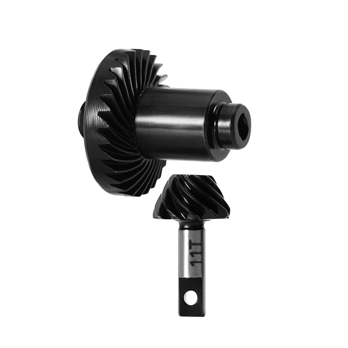 INJORA Ensemble d'engrenages d'essieu hélicoïdal pour HPI Venture18 CR18P 1/18 (Acier)