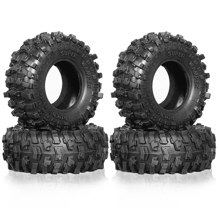 4PCS 1.0" 51x20mm 1/18 1/24 Crawler Tires (Rubber)
