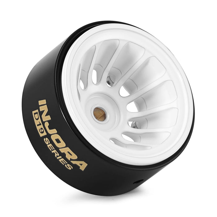 INJORA 4PCS 0.7" 19x10.8mm Beadlock Wheels Rims (Messing)