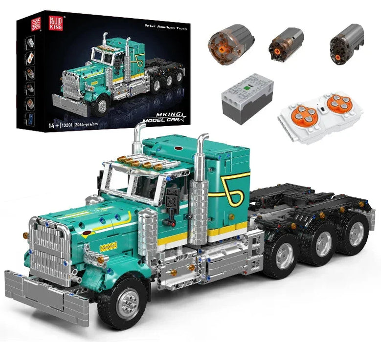 Mould King 13201 Peter American Truck Building Blocks (2064 Stukken)