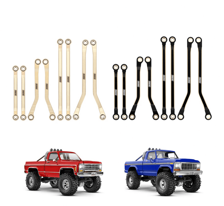 Ensemble de liens à haute garde au sol INJORA pour Traxxas TRX4M 1/18 (Messing)