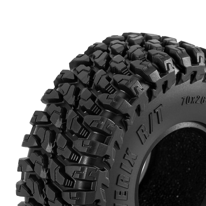 INJORA 4PCS 1.3" 70x26mm MAVERIX R/T Crawler Tires 1/18 1/24