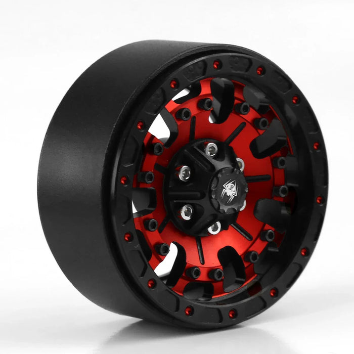 4PCS 1.9" 56x25mm Ensemble de roues beadlock pour crawler 1/10 (Metaal)