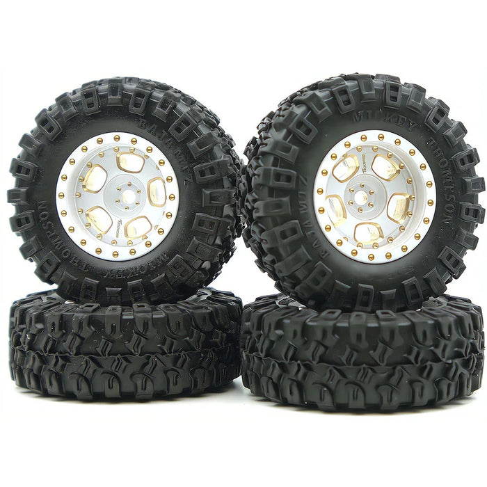 TxxRcss 4PCS 1.0" 52x19mm Beadlock Wheel Set 1/18/24