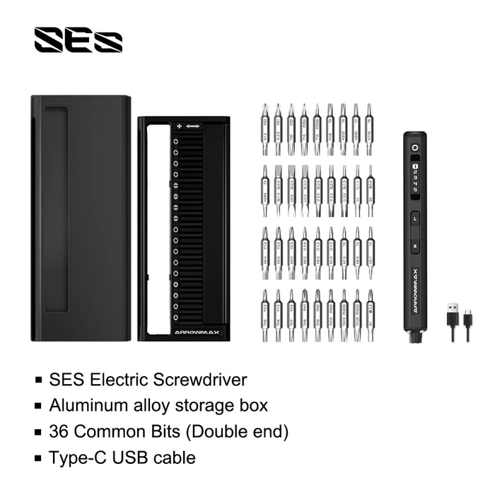 ARROWMAX SES 72 in 1 Rechargeable Cordless Mini Electric Screwdriver Set
