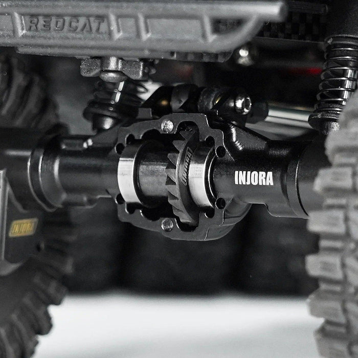 INJORA Ensemble d'engrenages d'essieu hélicoïdal pour Redcat Ascent-18 1/18 (Acier)