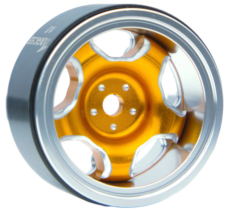 TxxRcss 4PCS 1.0" 27.5x16mm Beadlock Wheel Rims 1/18/24 (Alu)