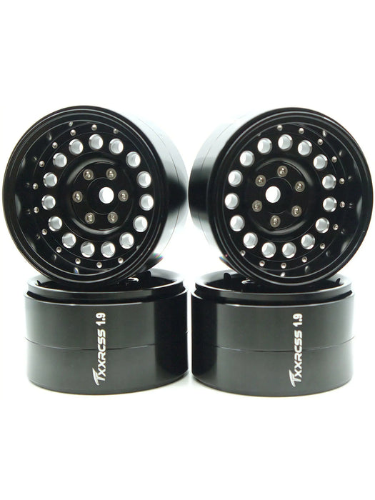 TxxRcss 4PCS 1.9" 55.5x31mm Beadlock Wheel Rims 1/10 (Alu)