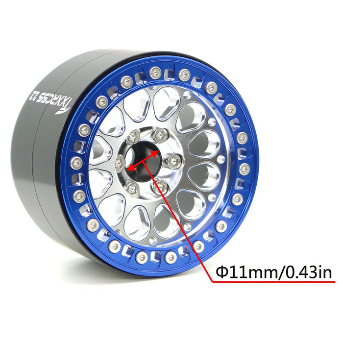 TxxRcss 4PCS 2.2" 61.5x40.5mm Beadlock Wheel Rims 1/10 (Alu)