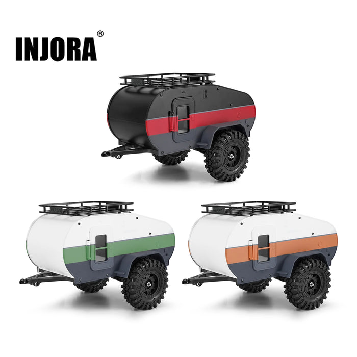 INJORA Teardrop Trailer w/ Hitch 1/24