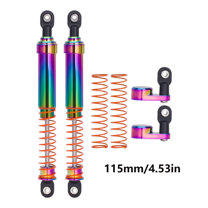 2PCS 75-115mm Shocks w/ Offset Shock Cap for SCX10 TRX4 Capra (Alu)