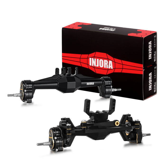 INJORA +5mm Diamond Portal Axles w/ Steering Knuckles & Covers for Traxxas TRX4M 1/18