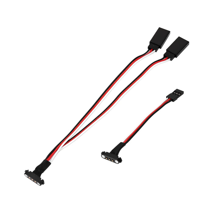 INJORA Magnetic Snap-on JR Extension Cable 1-to-2 Y Cable