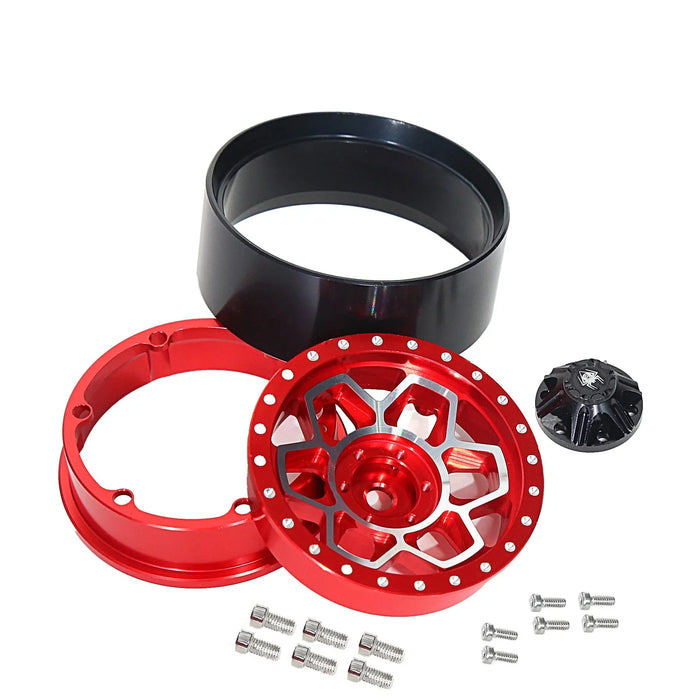 4PCS 1.9" 118x45mm 1/10 Crawler Beadlock Wheels Set (Metal, Rubber)