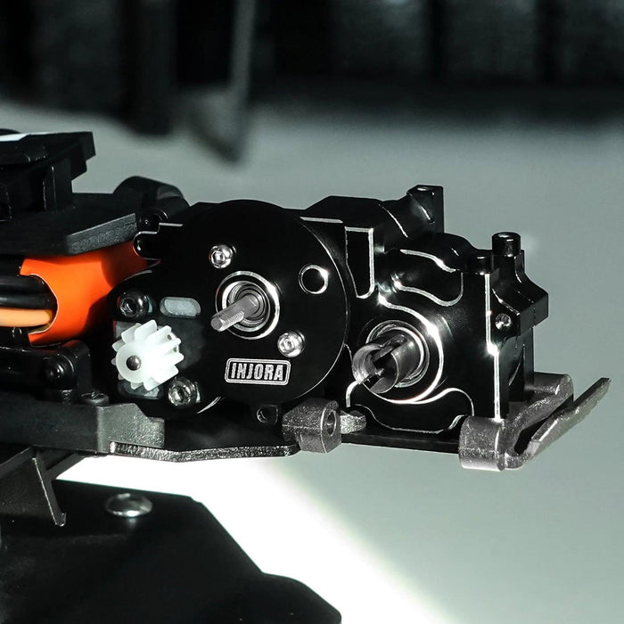 Boîtier de transmission INJORA avec support moteur pour Losi Micro-B Micro-T (Aluminium)