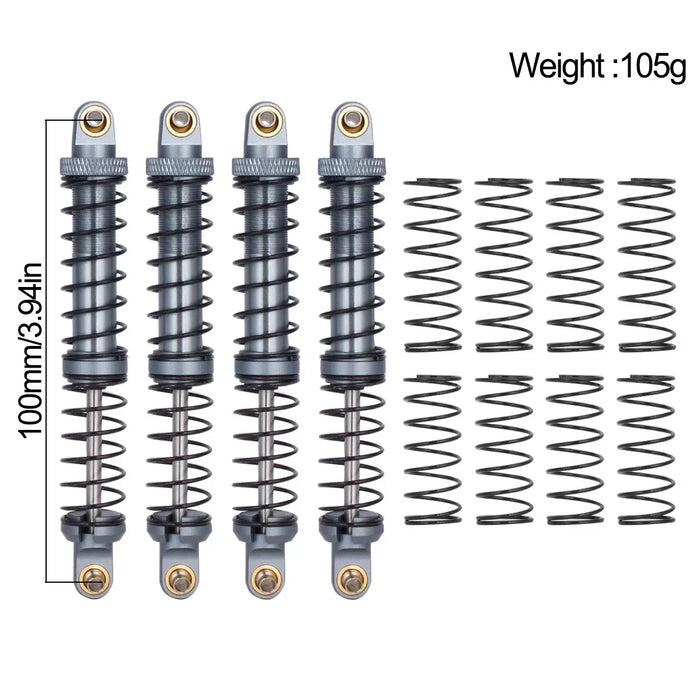 70mm-120mm Shock Absorber for Axial, Traxxas 1/10 (RVS)