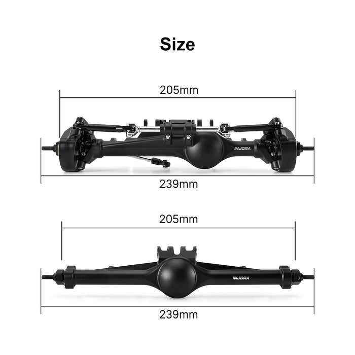 INJORA Planet Axles w/ Double Joint Shafts for Vanquish H10 Optic 1/10