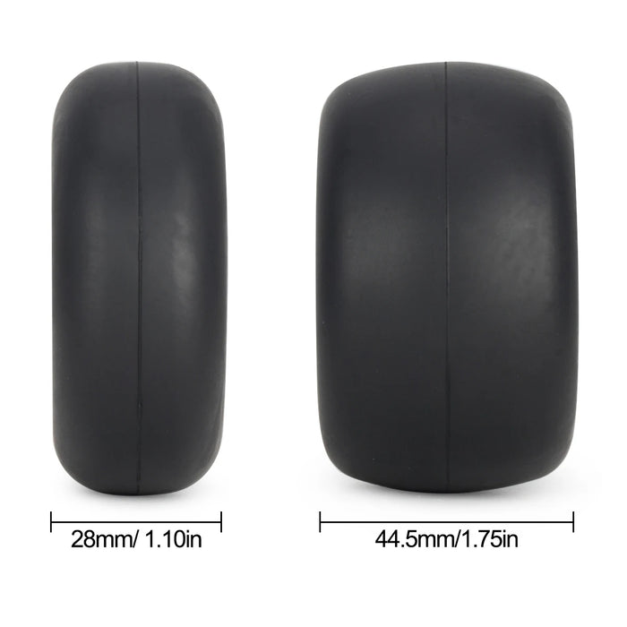 4PCS Rubber Tires w/ Pre-Installed Silencing Sponges for Tamiya 1/10