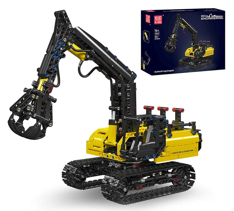 Mould King 17077 Hydraulic Log Grapple Model Building Blocks (866 Pieces)