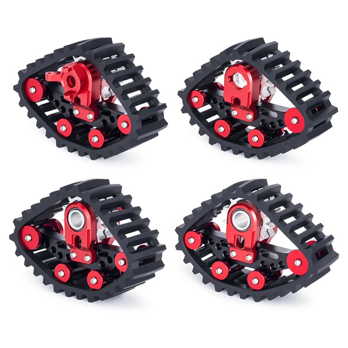 4PCS Snow Track Tires for Axial SCX24 1/24