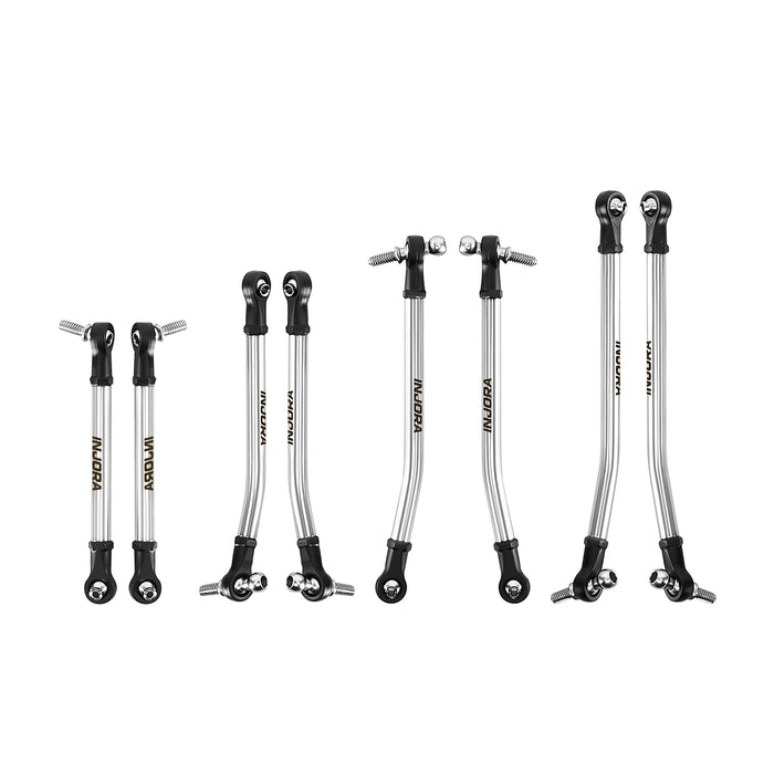 INJORA High Clearance Chassis Links & Steering Links Set for Axial SCX30 1/30 (RVS)