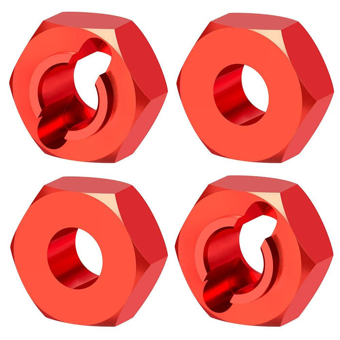4PCS Wheel Hex Adapters for LOSI Micro-B 1/24 (Aluminium)