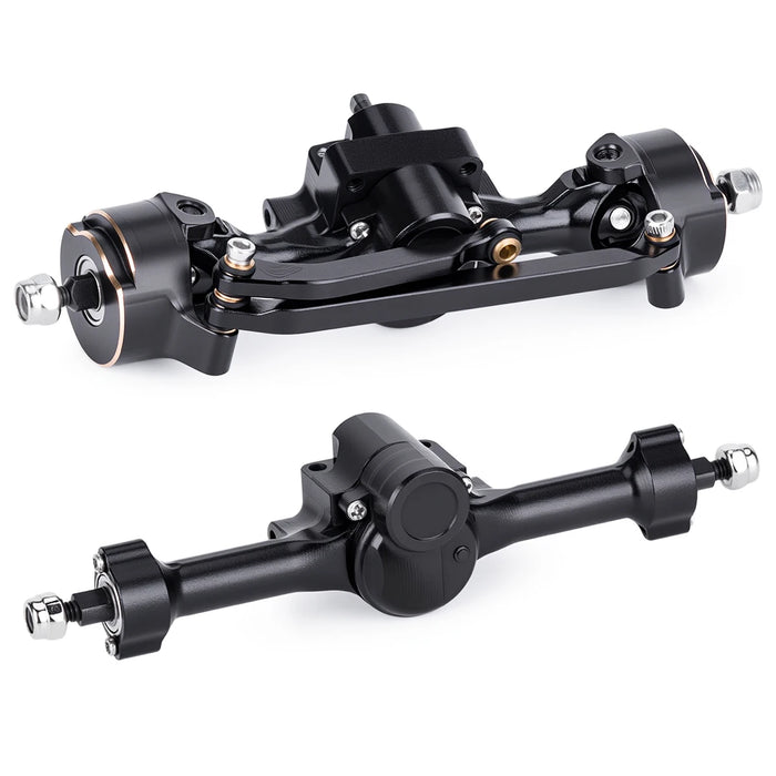 Front Rear Axle+Brass Knuckles for Axial SCX30 1/30 (Alu)
