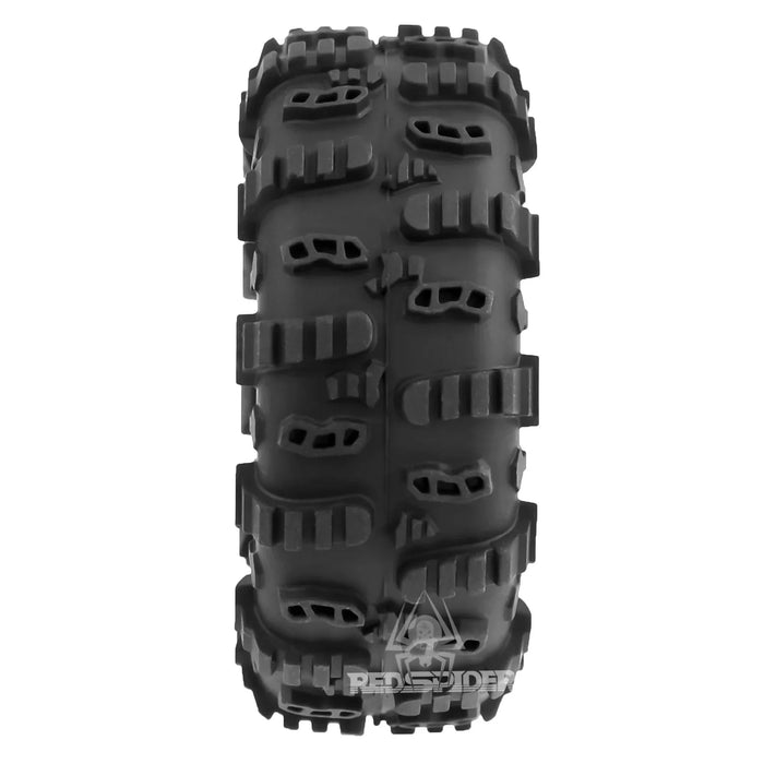 4PCS 1.3" 65x26mm 1/18 1/24 Crawler Wheels Mud Tires (Metal, Rubber)