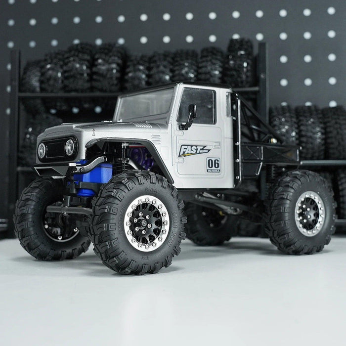 4PCS INJORA 1.3" 33.5x16.5mm 1/24 1/18 Crawler Beadlock Wheels (Aluminium)