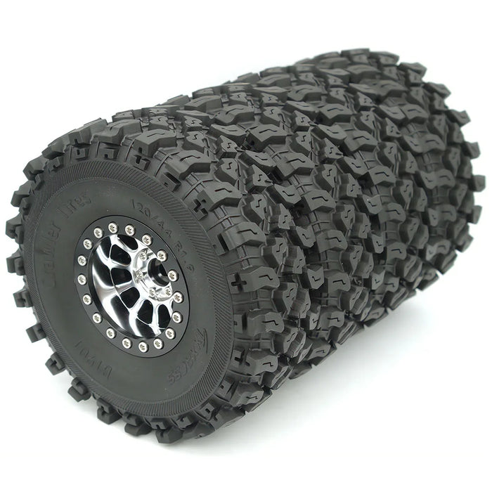 TxxRcss 4PCS 1.9" 120x44mm Beadlock Wheel Set 1/10 (Alu)