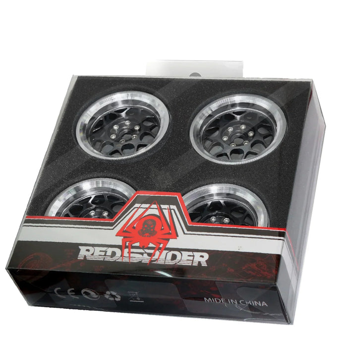4PCS 2.2" 64x35mm Beadlock Wheels Crawler 1/10 (Metal)