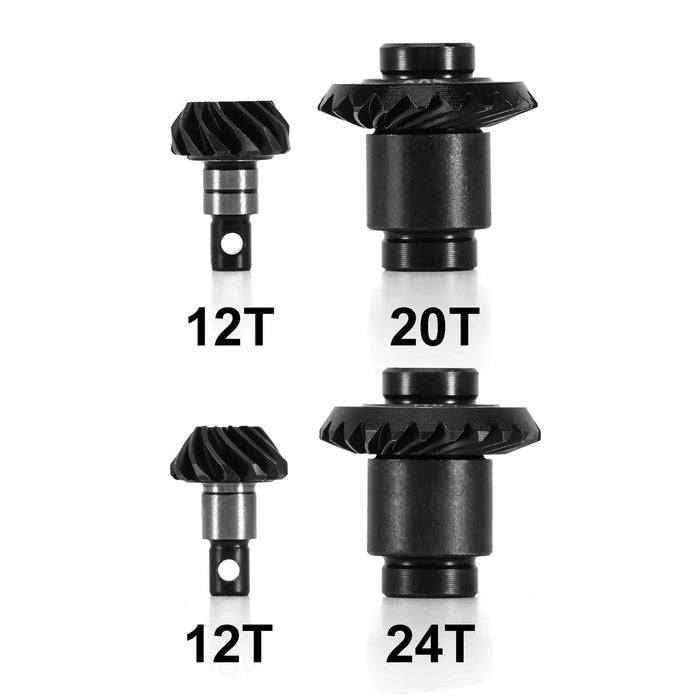 INJORA Overdrive Helical Axle Gear Set for FMS FCX24 FCX18 (Steel)