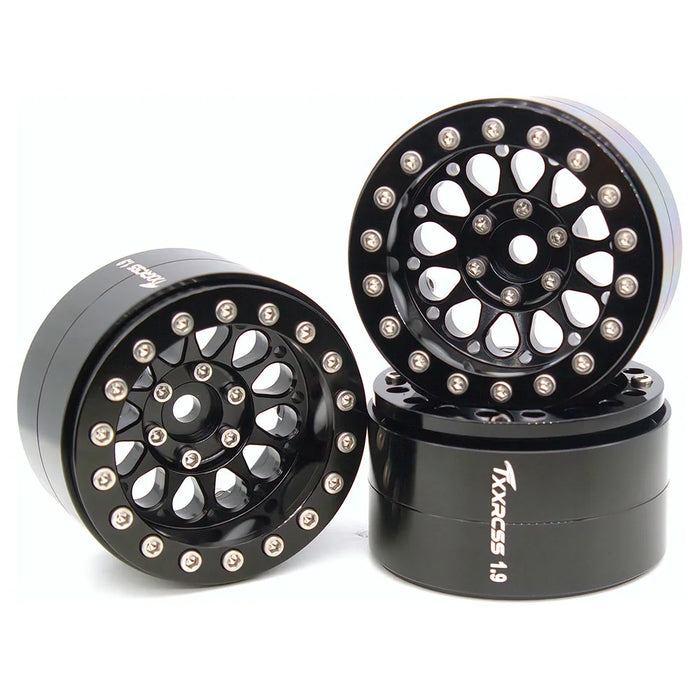 TxxRcss 4PCS 1.9" 55x31 mm Beadlock Wheels Rims 1/10