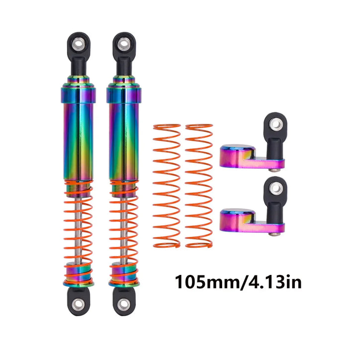 2PCS 75-115mm Shocks w/ Offset Shock Cap for SCX10 TRX4 Capra (Alu)