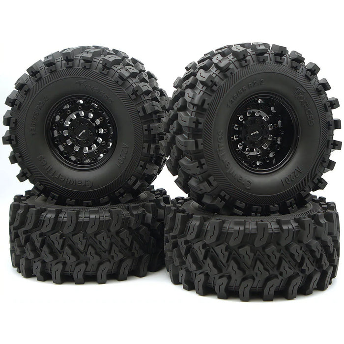 TxxRcss 4PCS 2.2" 136x55mm Beadlock Wheel Set 1/10 (Alu)