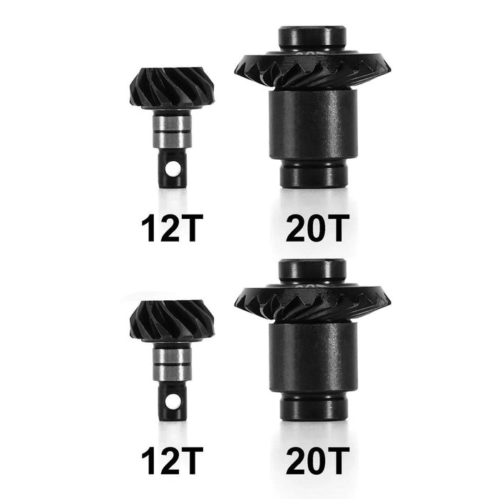 INJORA Overdrive Helical Axle Gear Set for FMS FCX24 FCX18 (Steel)