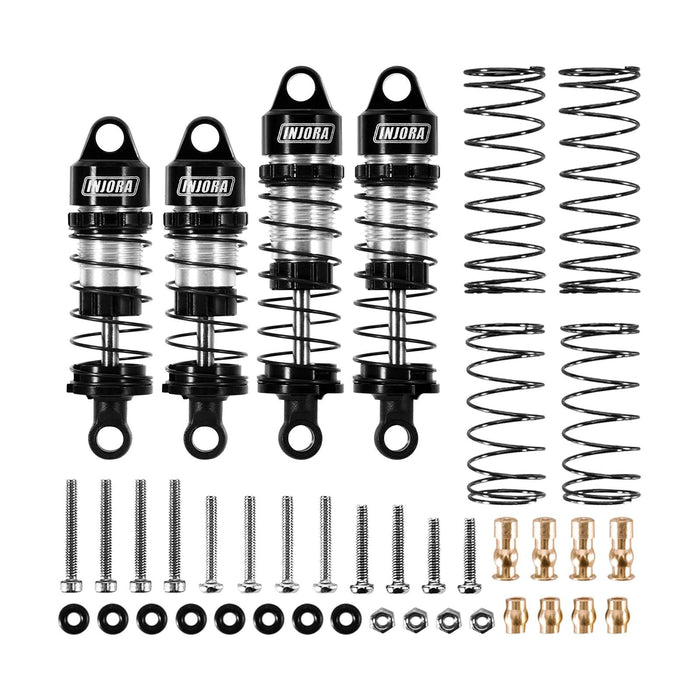 4PCS INJORA Amortisseurs à huile pour Losi Micro-B Micro-T (Aluminium)