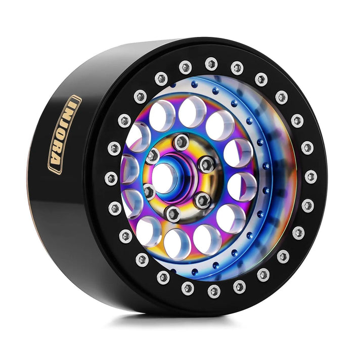 4PCS INJORA 2.2" 61x35mm 1/10 Crawler Beadlock Wheels