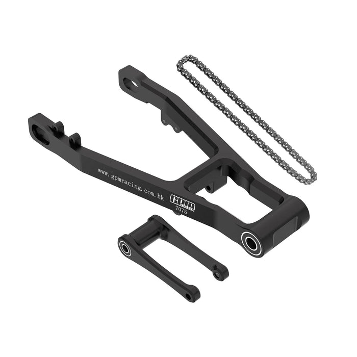 GPM Extend Swing Arm (+30mm) +Pull Rod+Chain for LOSI Promoto MX SM 1/4 (Alu)