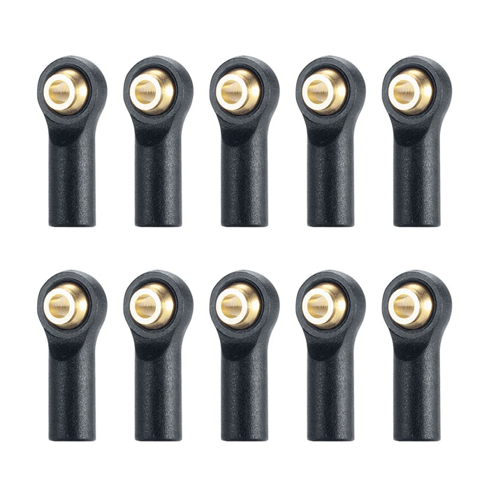 10PCS M1.6/M2 Link Rod Ball Head Ends for Axial SCX24 1/24 (Plastic)